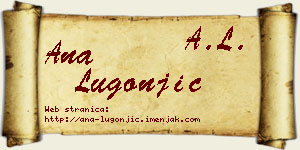 Ana Lugonjić vizit kartica
